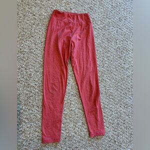 Lularoe coral colored tween leggings